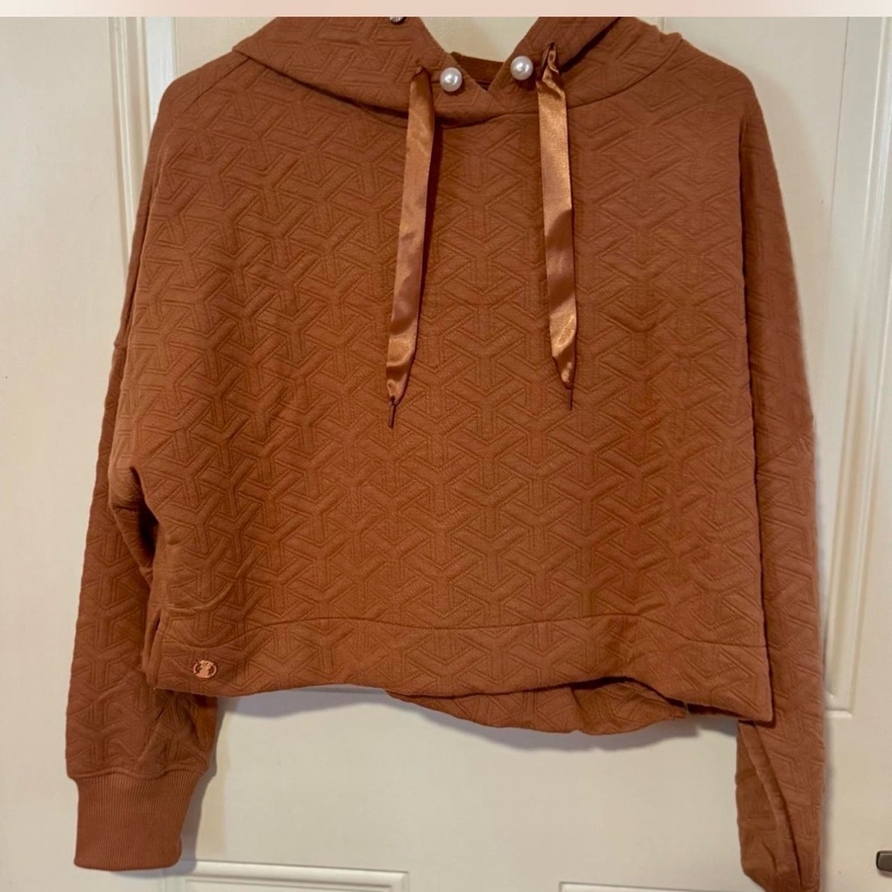 Simply Southern Textured Brown Hoodie